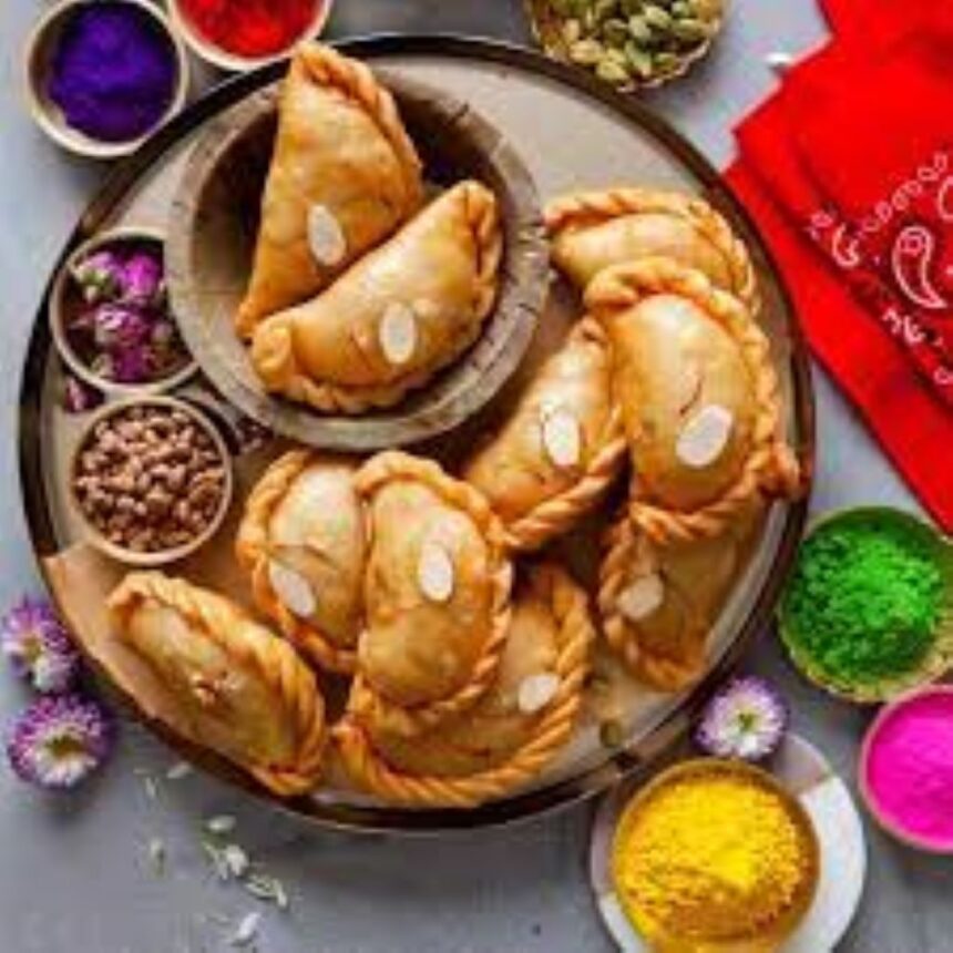 Holi special ठंडाई गुजिया recipe